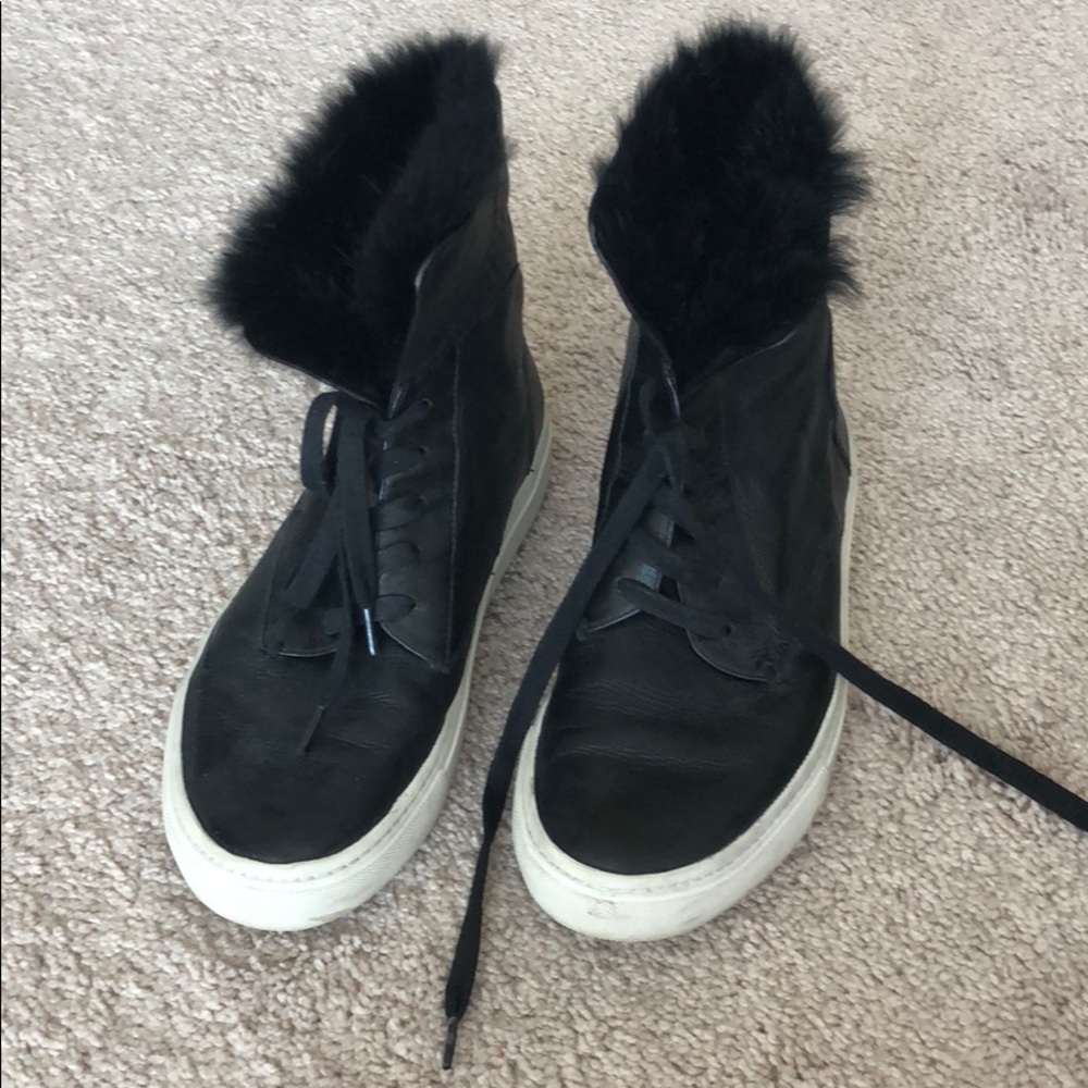 Vince nyack fur sneakers 6.5